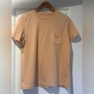 Carhartt Men's Short-Sleeve Pocket Tee in Peach